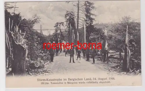 84623 Ak Müngsten Sturm-Katastrophe im Bergischen Land 14. August 1906