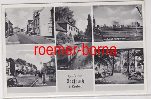 86330 Mehrbild Ak Gruß aus Grefrath b. Krefeld 1955