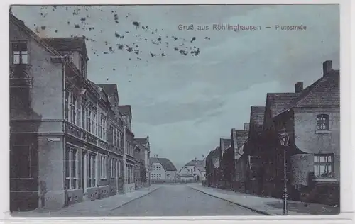 92336 Ak Gruß aus Röhlinghausen Plutostrasse 1916