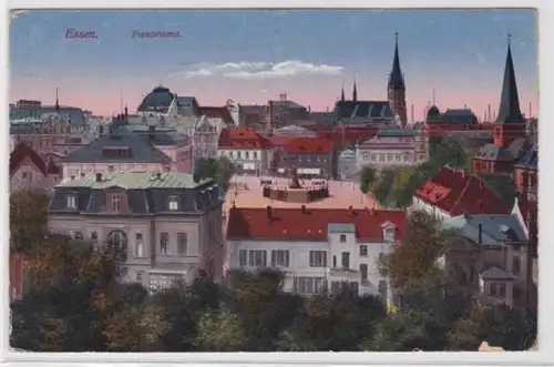 98181 Ak Essen Panorama 1925