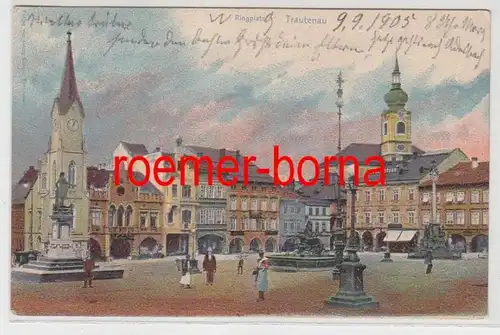 82316 Ak Trautenau Trutnov Ringplatz 1905