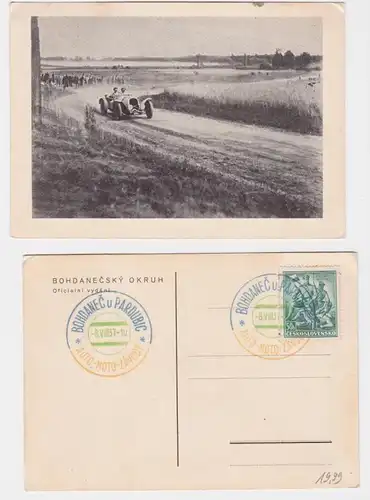 84910 Ak Auteurs Bohdanecký Okruh Auto Moto Zavody 1937