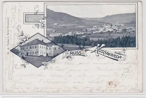 98993 Ak Salutation de Kuswarda Strážný Hotel Reip 1901