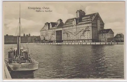 18759 Ak Königsberg Est Prusse Port et stockage 1927