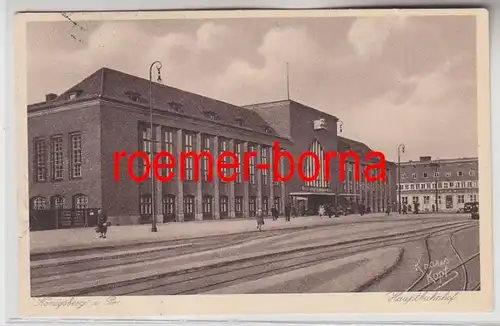 82351 Ak Königsberg à la gare centrale de Prusse orientale 1932
