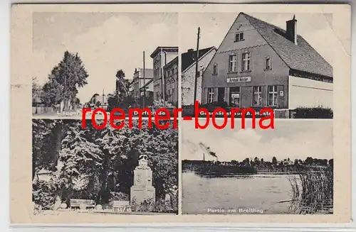 82213 Mehrbild Ak Liepgarten i.Po,. Geschäftshaus, Dorfstraße usw. 1940