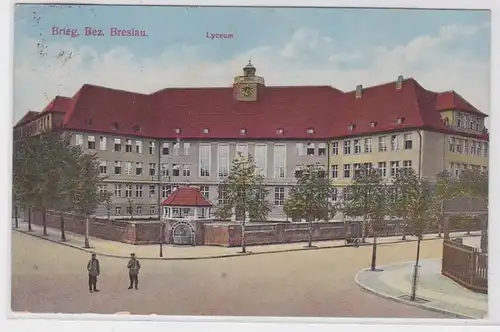 72501 Ak Brieg Bezirk Breslau Lyceum 1928