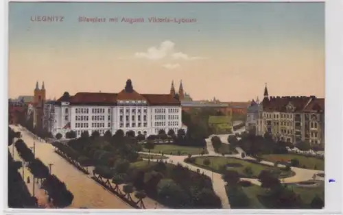 75469 AK Liegnitz - Bilseplatz mit Auguste Viktoria-Lyceum