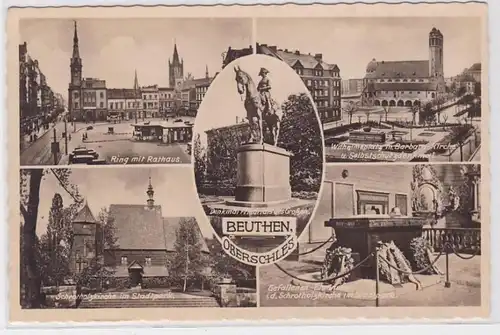 86325 Mehrbild Ak Beuthen Bytom in Oberschlesien Stadtansichten 1942