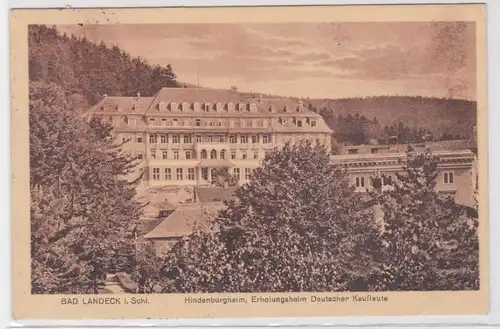 86467 Ak Bad Landeck in Silésie Relichtsheim des commerçants allemands 1926