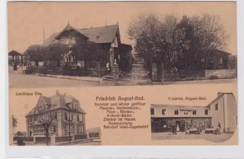 94004 AK Wald-Oppelsdorf - Friedrich August-Bad, Landhaus Else, Bahnhof 1926