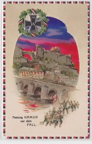 46806 Halt gegen das Licht Ak  Festung Namur vor dem Fall 1.Weltkrieg