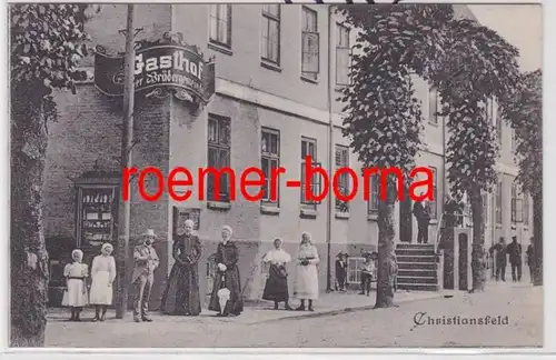 85425 Ak Christiansfeld Dänemark Sønderjylland Gasthof der Brüdergemeinde 1913