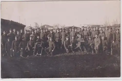 28617 Photo Ak Verdun mitrailleuse Division 1917