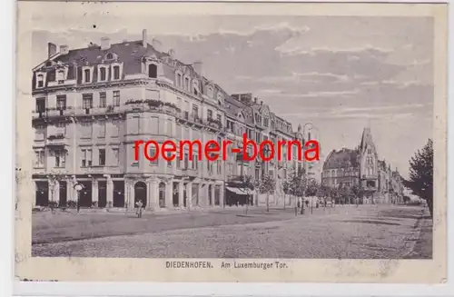 82834 Ak Diedenhofen Thionville à la Porte de Luxembourg 1917