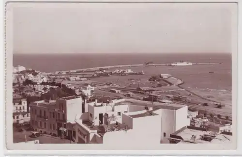 98298 Ak Tanger Vue du port prisse du Boulevard Pasteur 1937