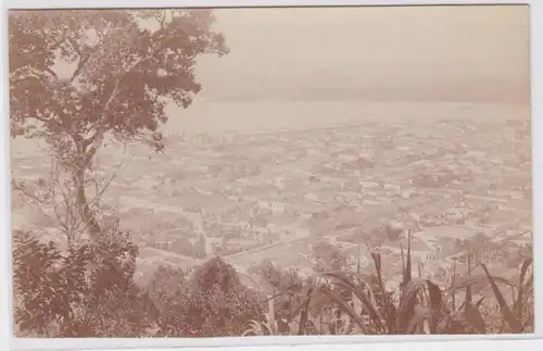 83918 Foto Ak Santos Brasilien vom Montserrat aus gesehen 1914