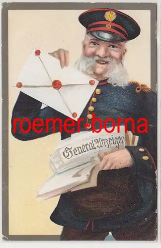 83978 Künstler Ak Briefträger mit Generalanzeiger um 1920