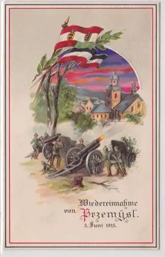 82766 Arrêt contre la lumière Ak Récupération de Przemysl 3 juin 1915