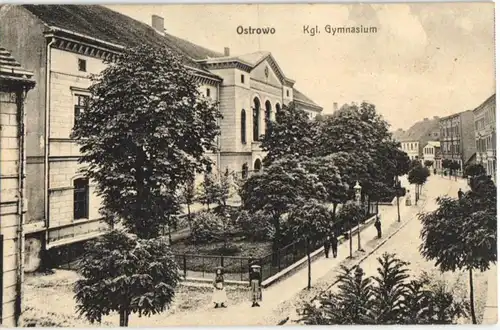 92377 Ak Ostrowo königliches Gymnasium um 1910