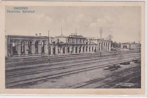 69347 AK Grodno Hrodna Belarus - Gare Destructrice vers 1915
