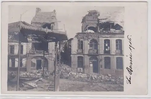 90269 Photo AK site détruit La Basse France 1916 1ère guerre mondiale front ouest