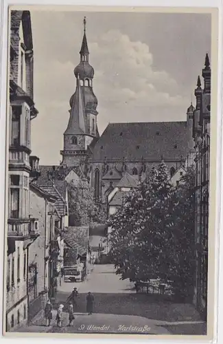 10450 Ak St.Wendel Karlstrasse um 1930