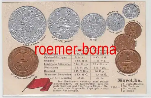83597 Grage Ak avec des images de pièces Maroc vers 1920