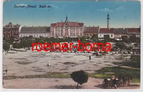 83094 Ak Szatmár-Németi Komitat Sathmar Roumanie Deák Tér 1916