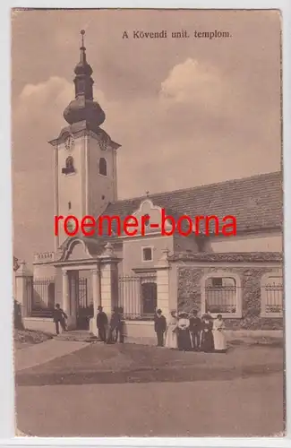 83097 Ak Könvend Roumanie Église 1928