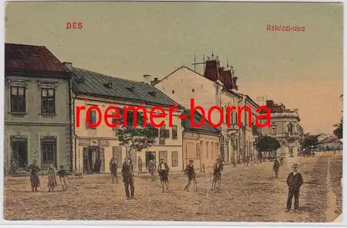 83220 Ak Dés Dej Deesch Roumanie Rákóczi Utca 1912