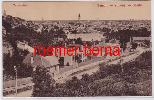 83216 Ak Zemun Zimony Semlin Serbie Vue totale 1915