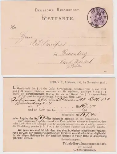 13737 DR Plein de choses Carte postale P12 tirage G. Schoepplenberg Tabag Berlin 1885