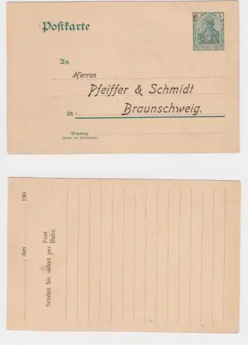 15412 DR Carte postale complète P64 Pression Pfeiffer & Schmidt Braunschweig