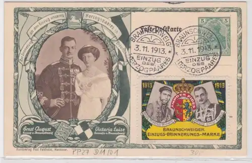 18025 Affaire privée PP27/D11/01 Renvoi du couple du duc Braunschweig 1913