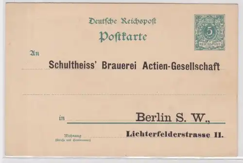 24465 DR Plein de cas Carte postale P36 Zuschriften Schultheiss' Brasserie AG Berlin