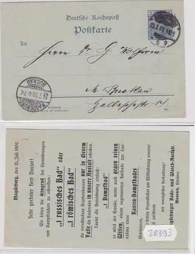 38393 Carte postale P44 Imprimer Magdeburger Bade- und Laver-Anstalt 1900