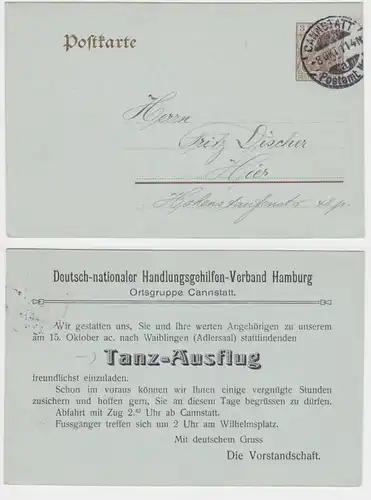 42535 DR Plein de cas Carte postale P77 Impression Association des aides d'action Hambourg 1911