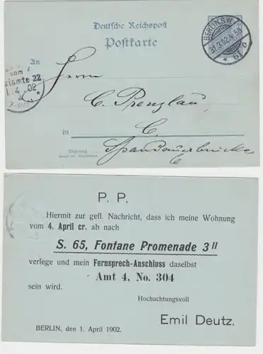 44090 DR Carte postale complète P49 Tirage Emil Deutz Berlin 1902