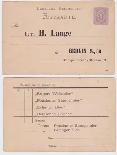 61116 Carte postale P12 Zuschuck H. Lange Potsdamer Bier Biegel Berlin