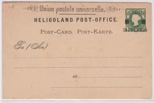 62930 Helgoland entier Carte postale P3 II Union postale universelle