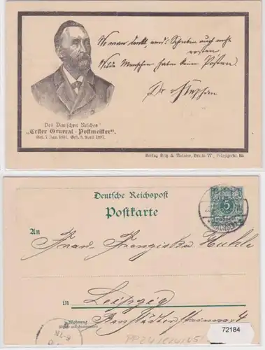 72184 DR Privatganzsache PP24/C24/05 Erster General-Postmeister 1907