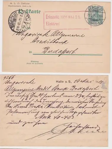 76083 Carte postale P50 Impression A.L.G. Dehne Maschinenfabrik Halle 1906