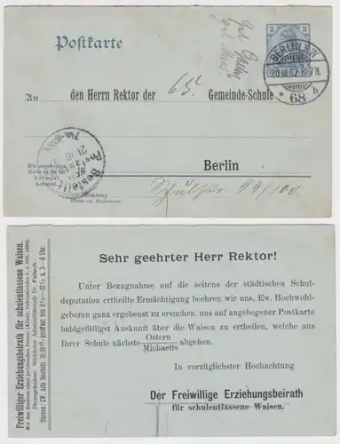 82744 DR Plein de choses Carte postale P63 Imprimer Volontaire Educationsbeirath Berlin