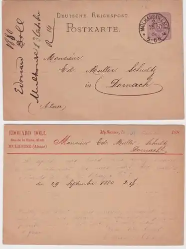 86932 DR Carte postale complète P10 tirage Edouard Doll Mulhouse 1880
