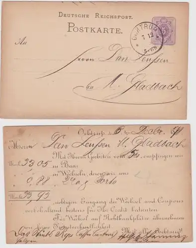 88033 DR Plein de choses Carte postale P10 Décharge reçu Ochtrup 1878