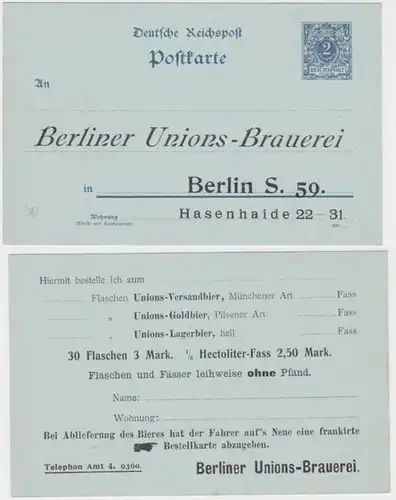 89108 DR Plein de cas Carte postale P40 Imprimer Berliner Unions-Brauerei Berlin