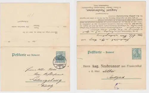 93859 DR Carte postale complète P81 Impression Août Neubronner Frankenthal 1910