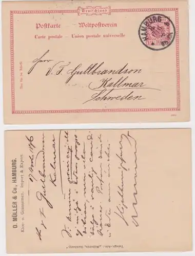 95332 Carte postale P23 Impression D. Müller & Co. Hambourg Import & Export
