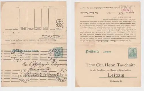 95381 Plein de choses Carte postale P81 Chr. Herm. Plongée Lexikon Leipzig 1911